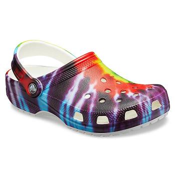 Crocs Classic Tie-Dye Graphic Clog Viacfarebne - Damske Dreváky